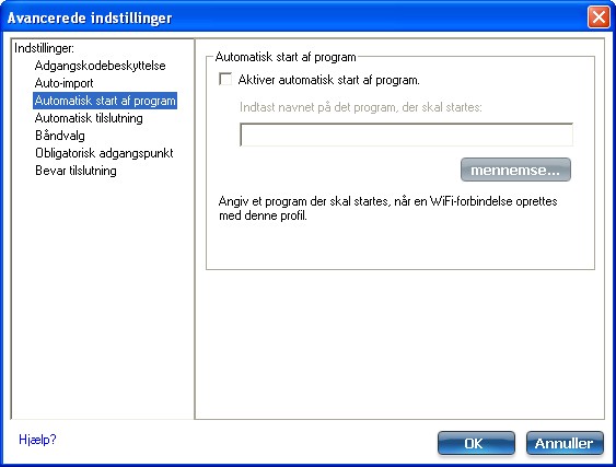 avancerede indstillinger