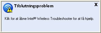 tilslutningsproblem