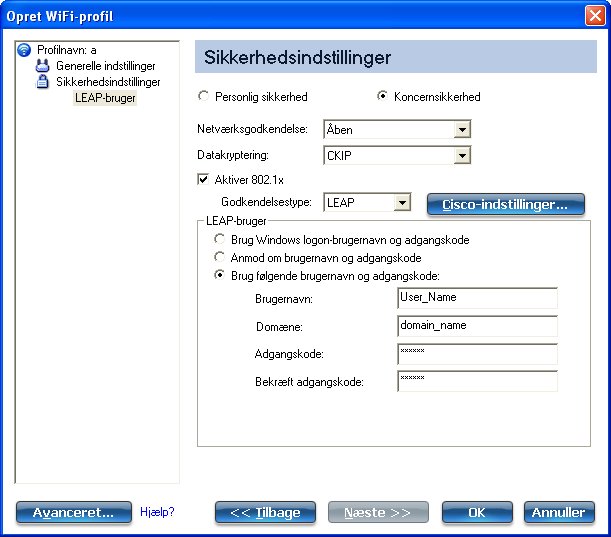 LEAP-bruger