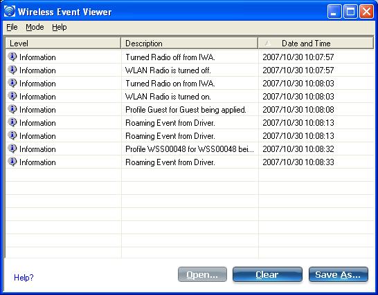 event viewer