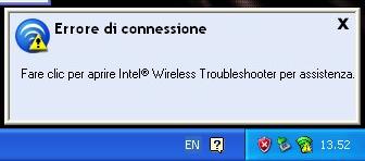 errore di connessione