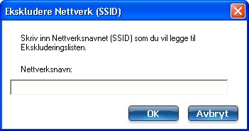 ekskludere nettverk