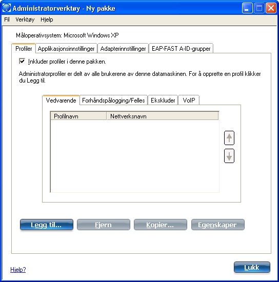 Windows-pakke