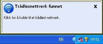 trådløsnettverk funnet