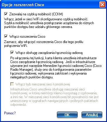 rozszerzenia CISCO