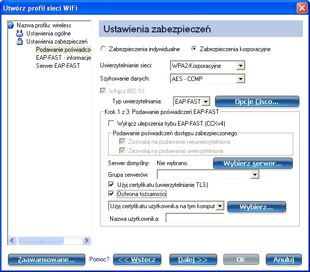podawanie EAP-FAST