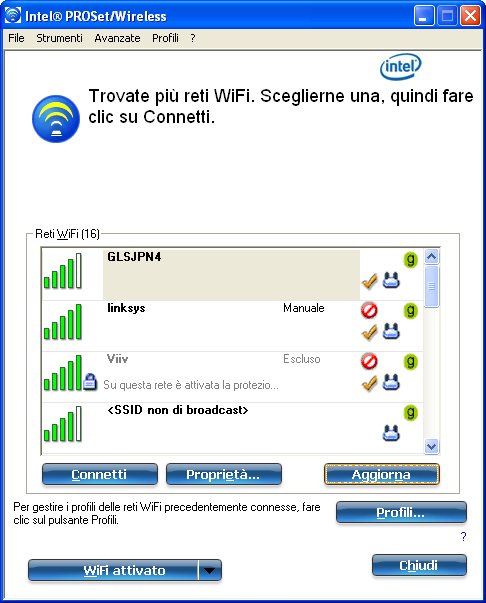 selezione rete