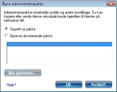opprett ny